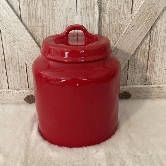 Rae Dunn Believe Canister in Red - Picture 2 of 7